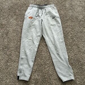 Nike Oklahoma State Cowboys Men's Small Gray Fleece Sweatpants